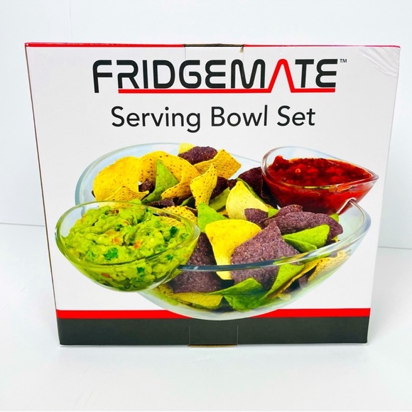 Gourmet Fridgemate 3 Piece Serving Bowl Set - Picture 2 of 5